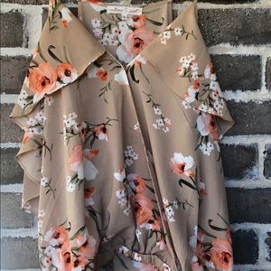 Women’s Floral Off The Shoulder Blouse